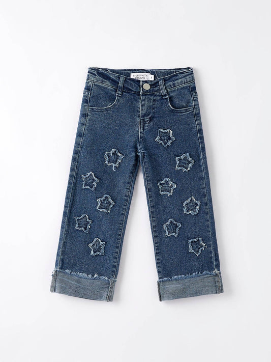 Toddler Distressed Star Jeans