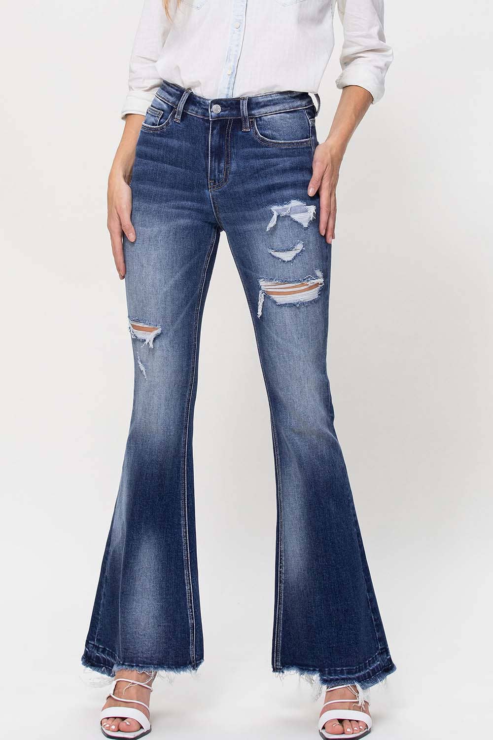 Bella Dark Flare Jeans