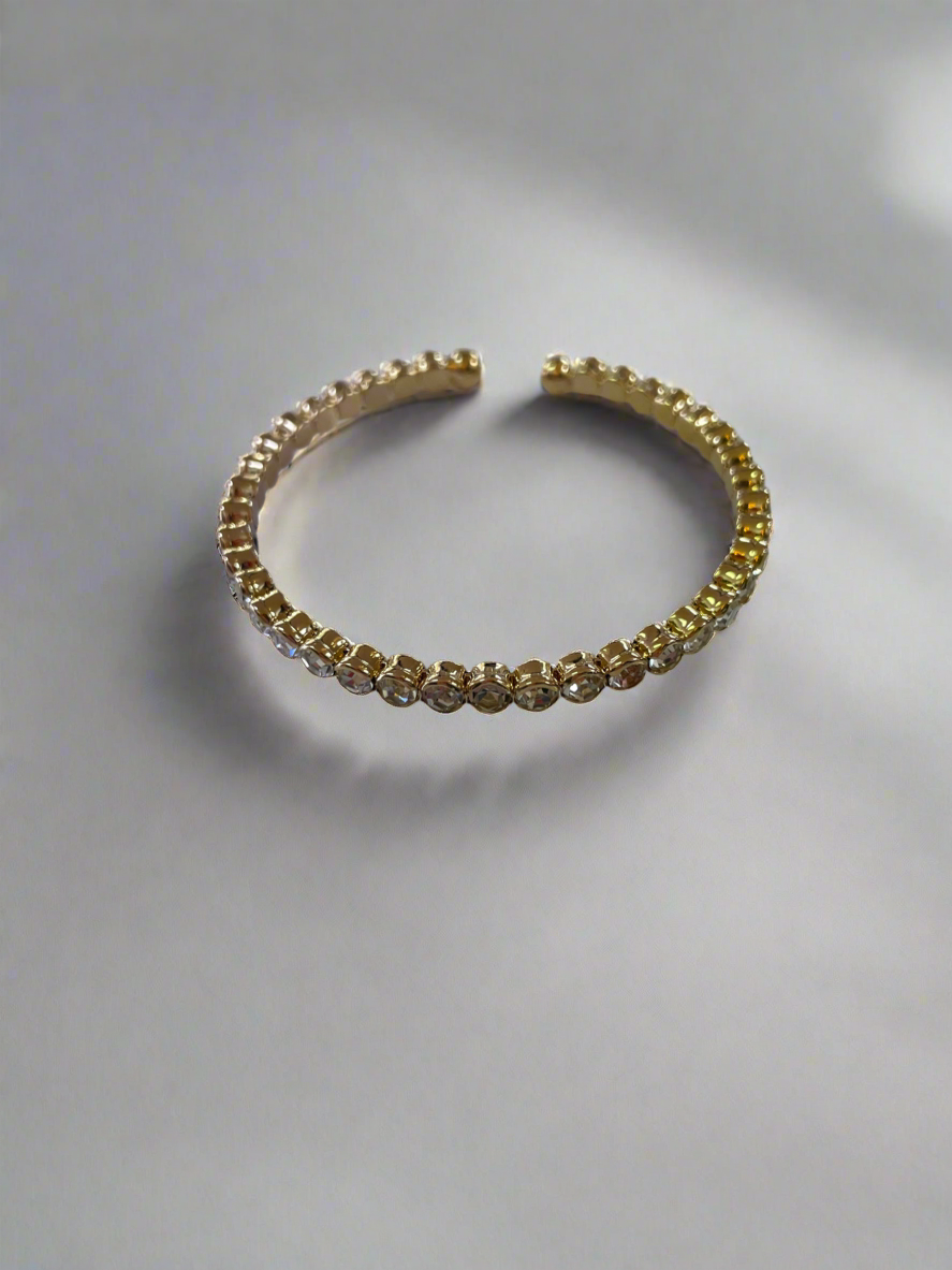 Gold Diamond Bangle