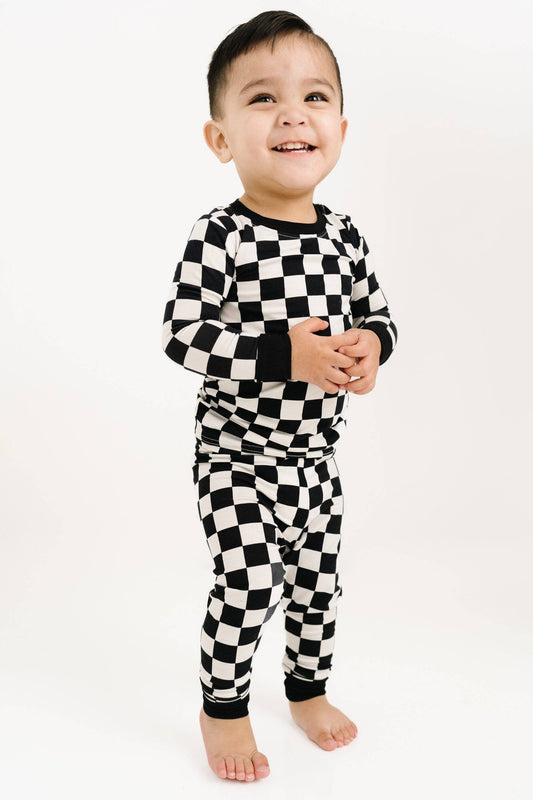 Black Checkered PJ Set