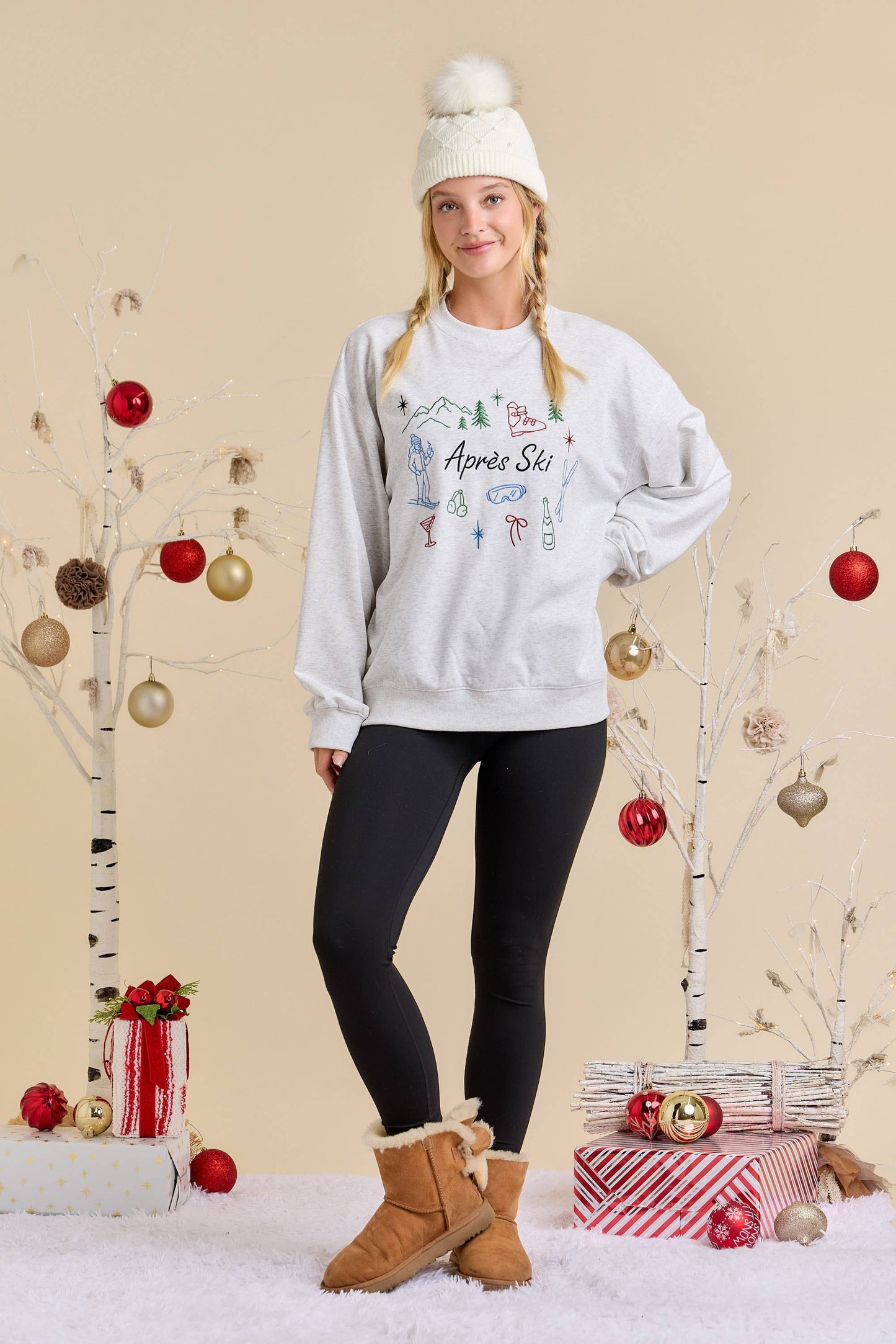 Après Ski Embroidered Sweatshirt