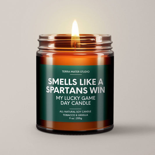 A Spartans Win Candle