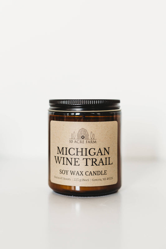 Michigan Wine Trail Candle