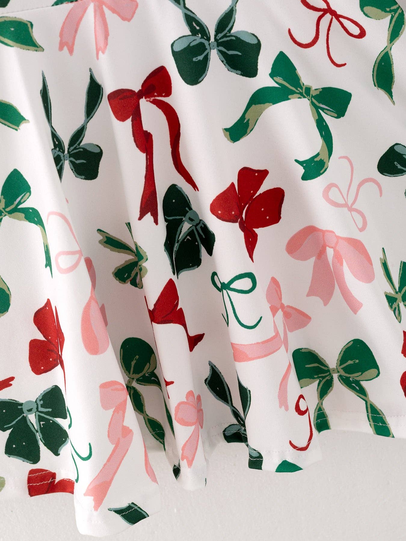 Christmas Bow Print Dress