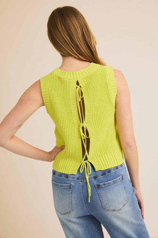 Lime Sweater Tank