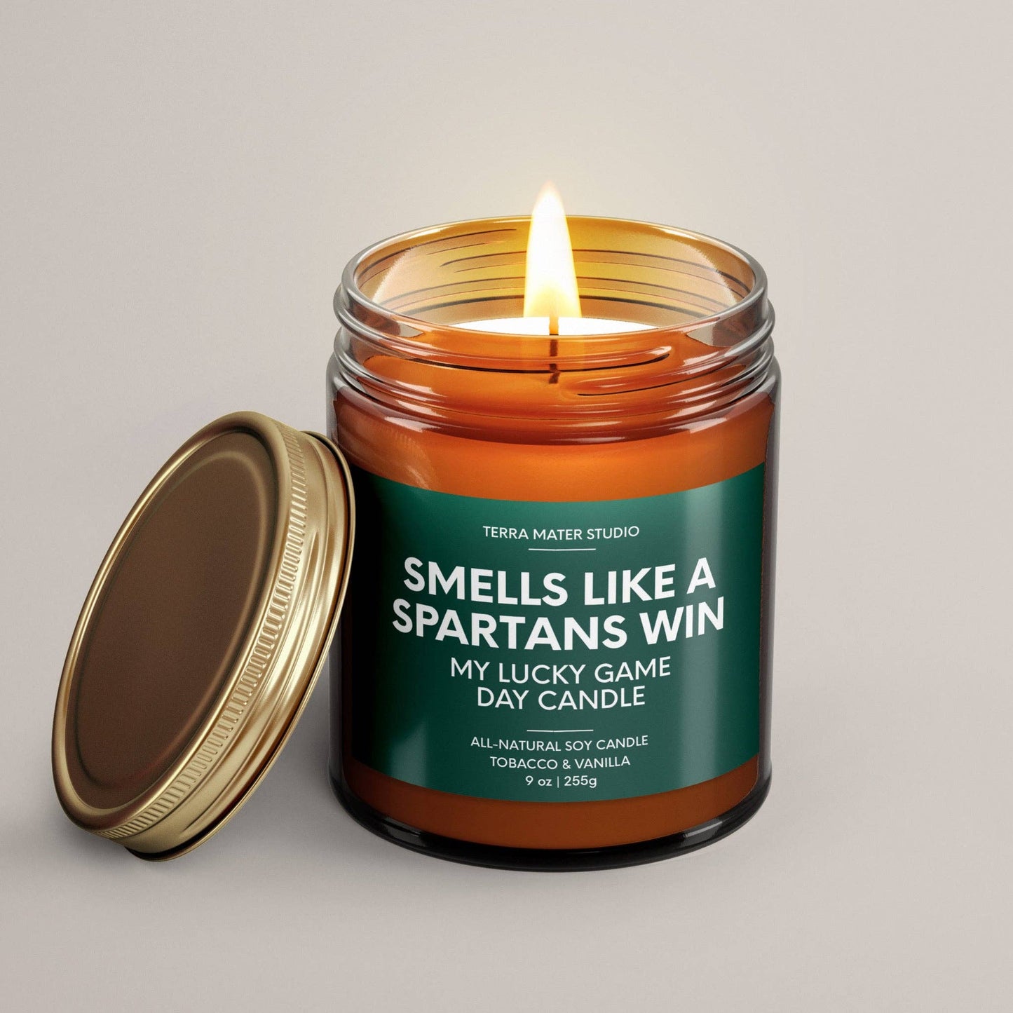 A Spartans Win Candle