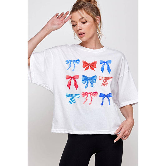 America Bows Crop Top