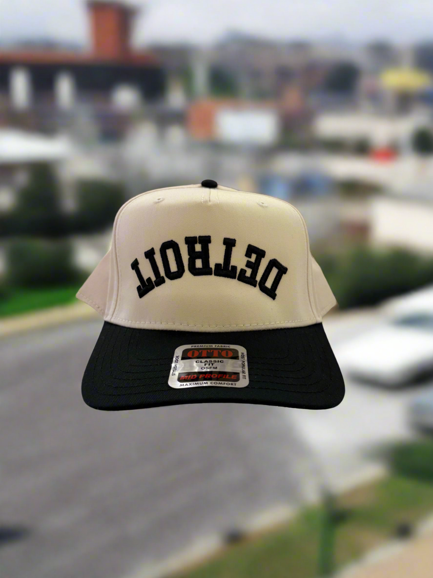 Detroit Upside Down Embroidered Hat