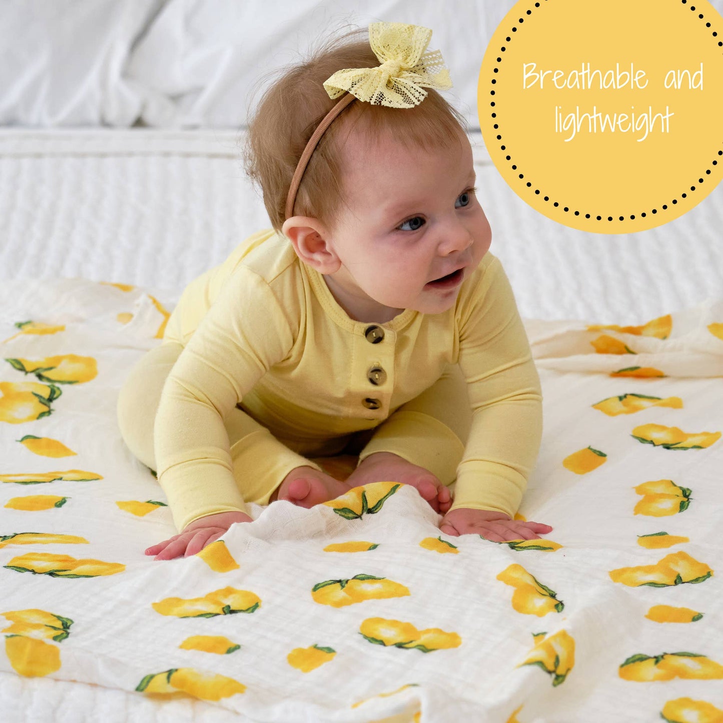 Life Hands You Lemons Swaddle Blanket