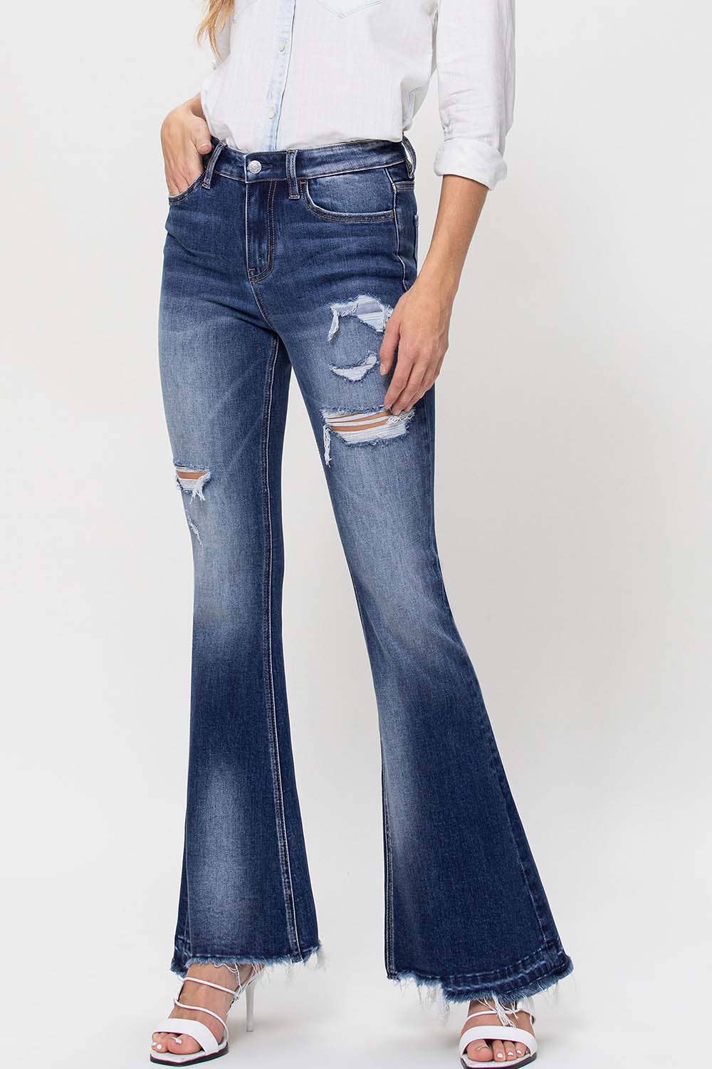 Bella Dark Flare Jeans