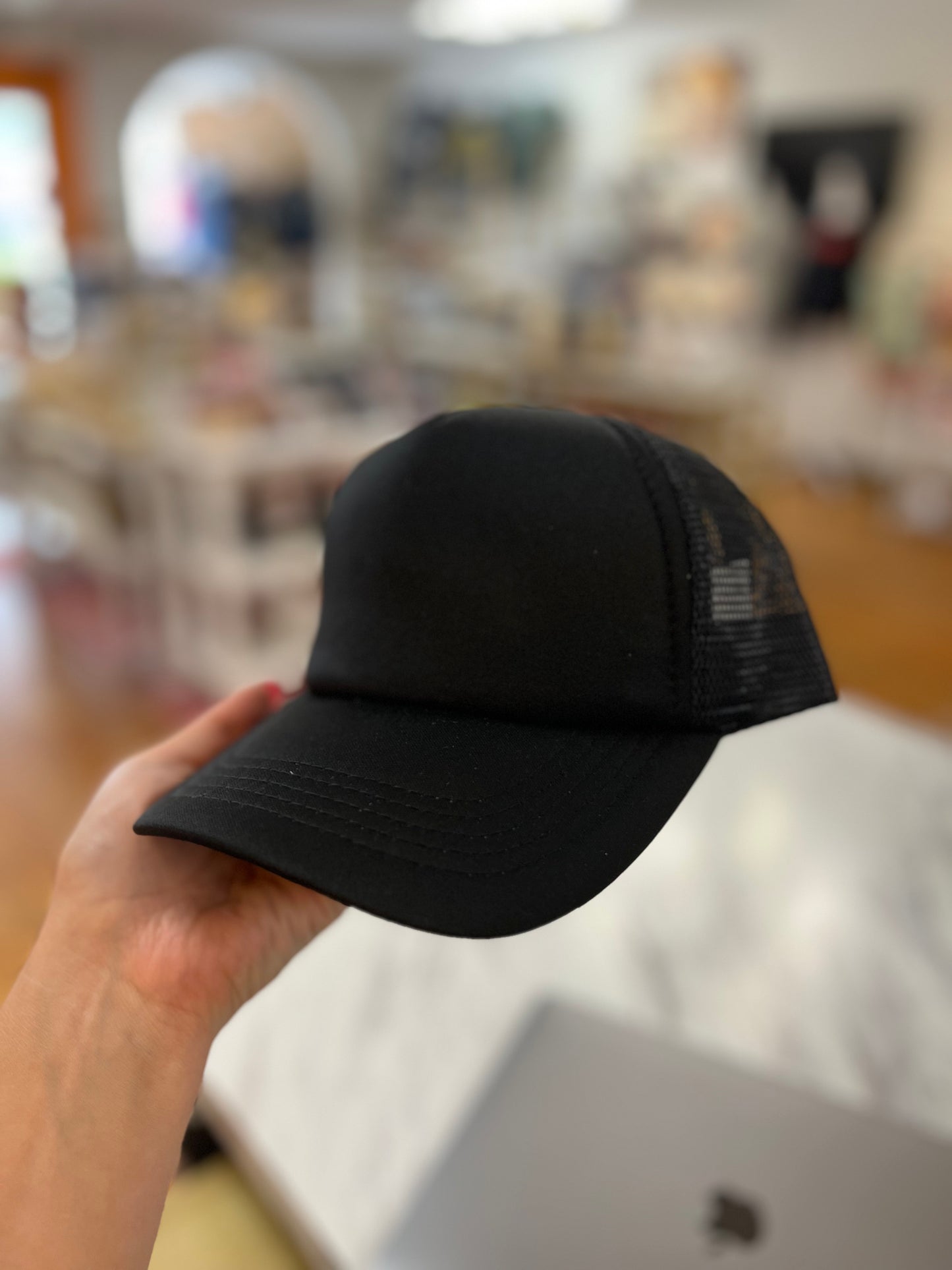 Black Trucker Toddler Hat