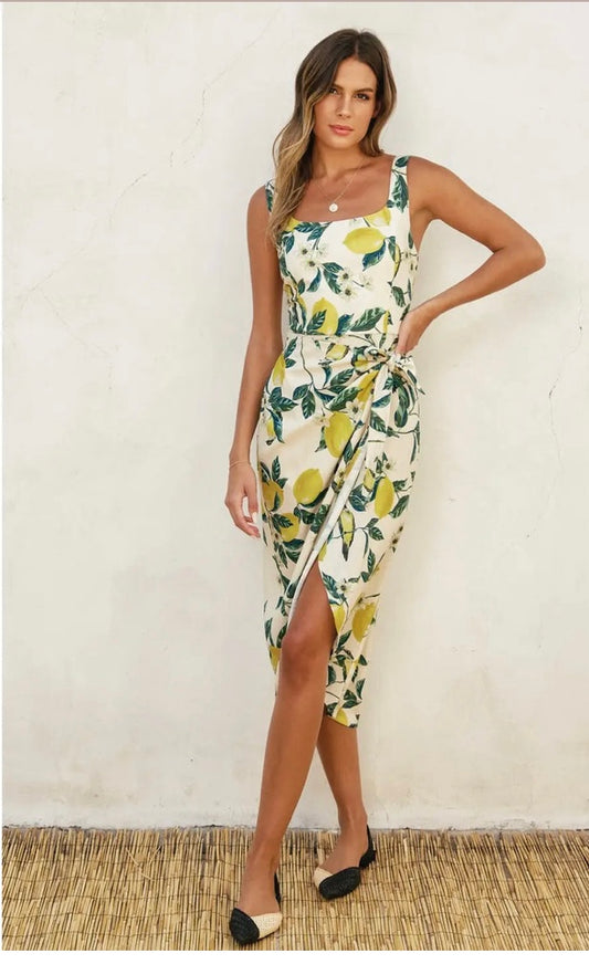 Lemon Midi Dress