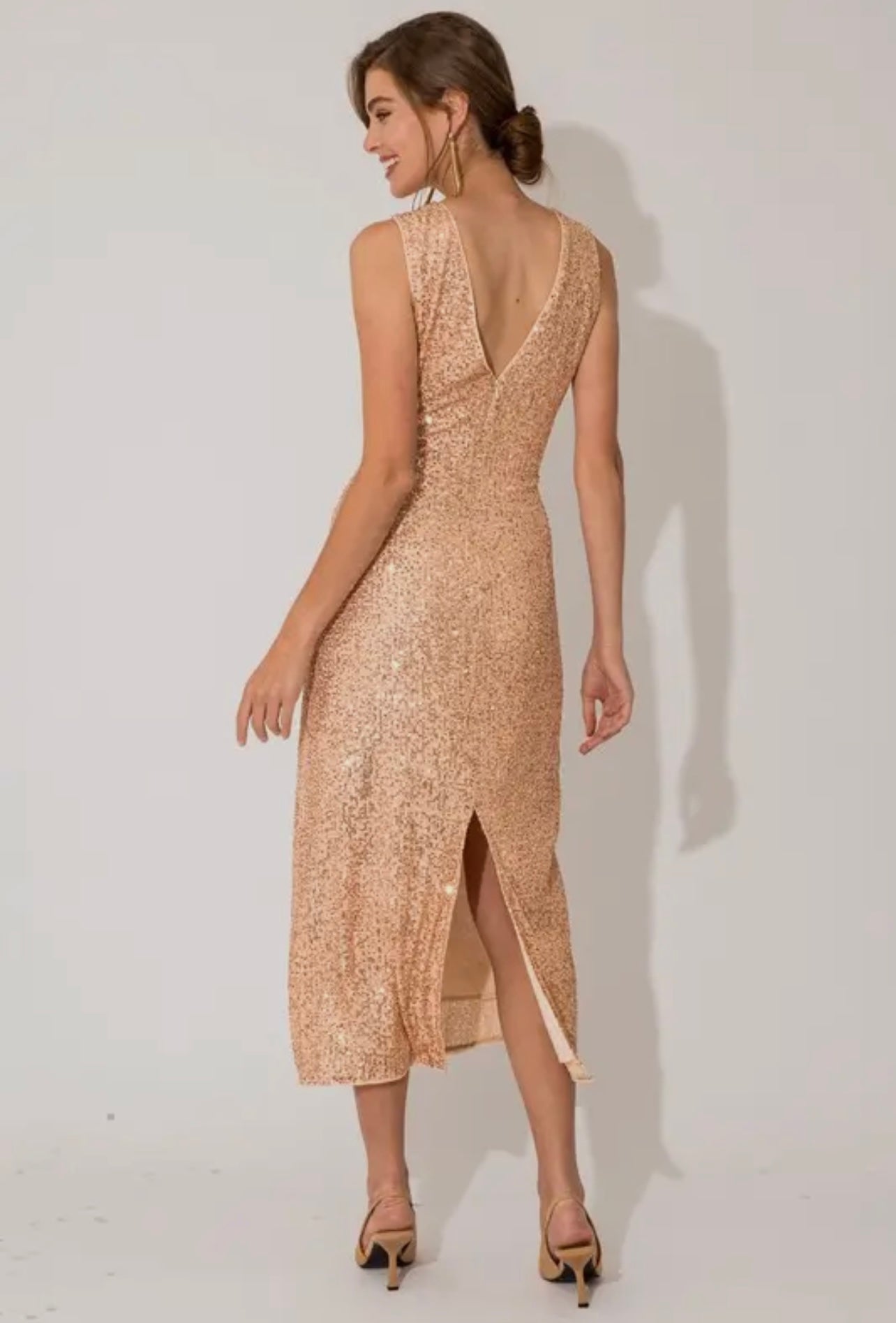 Bronze Sequin Dress