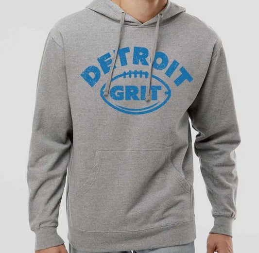 Detroit Grit Gray Hoodie