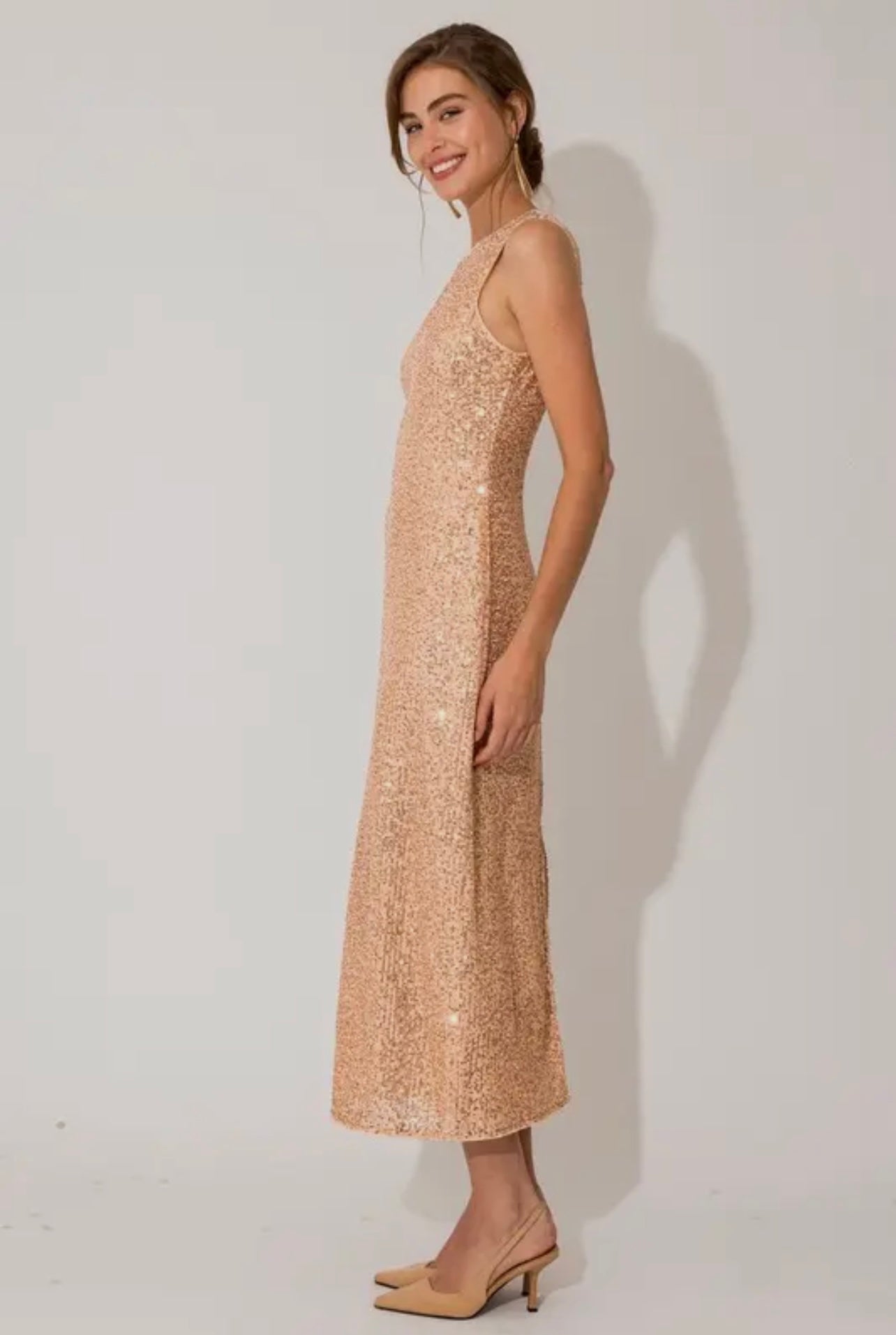 Bronze Sequin Dress