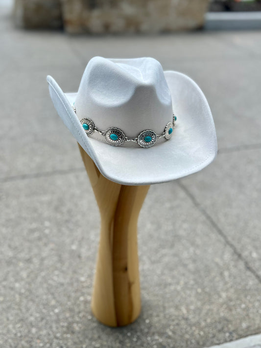 Ivory Cowboy Hat w/ Band