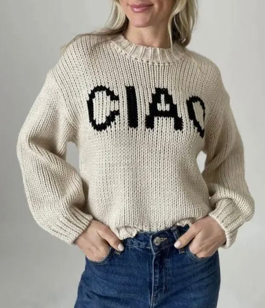 “Ciao” Knit Sweater