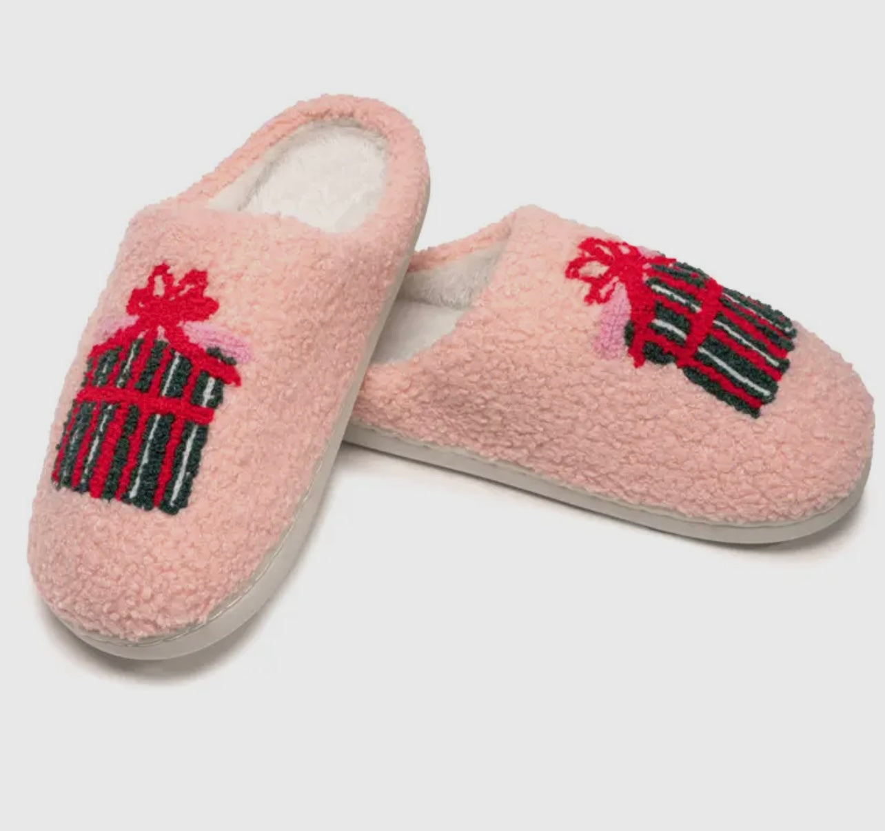 Pink Present Slippers