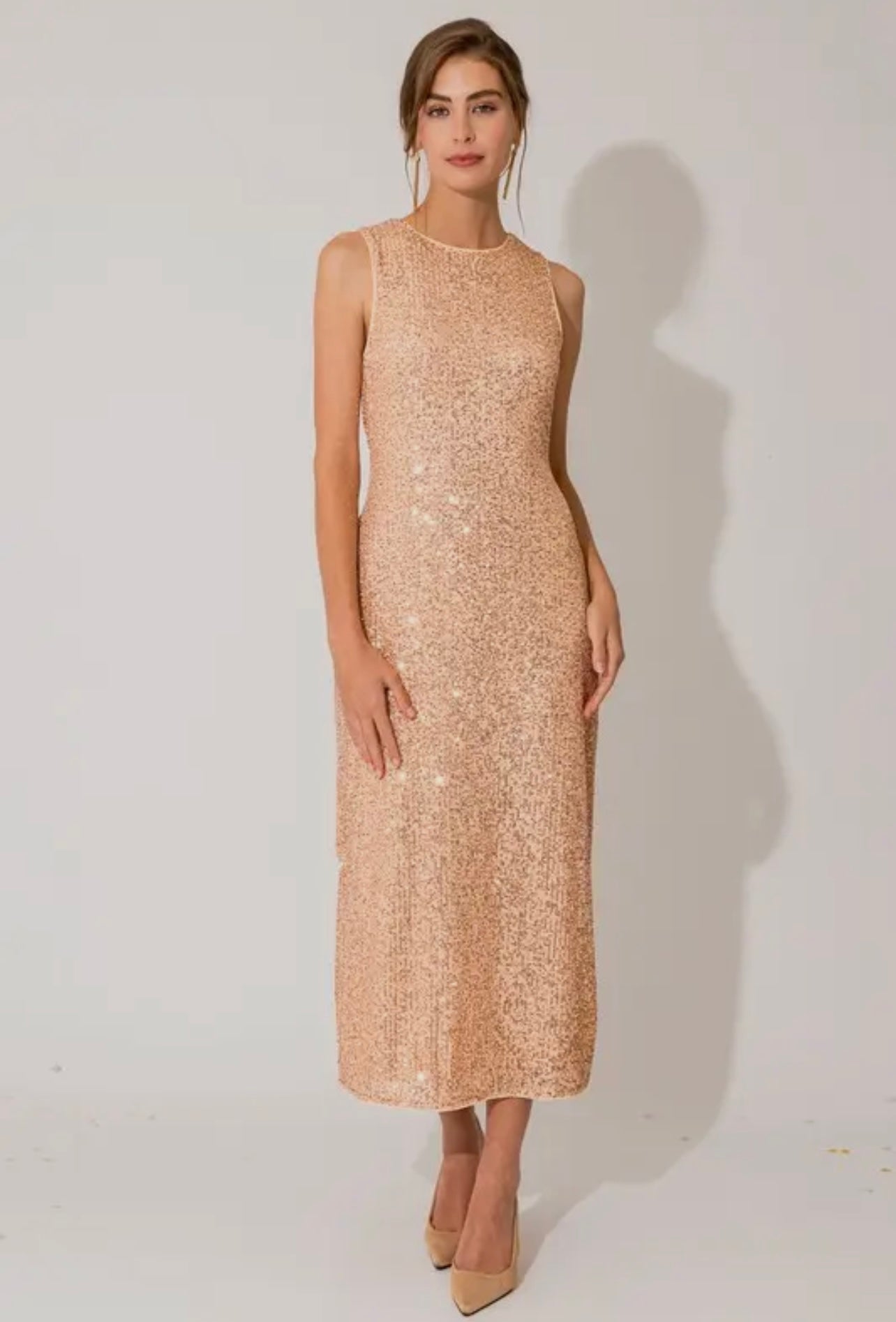 Bronze Sequin Dress