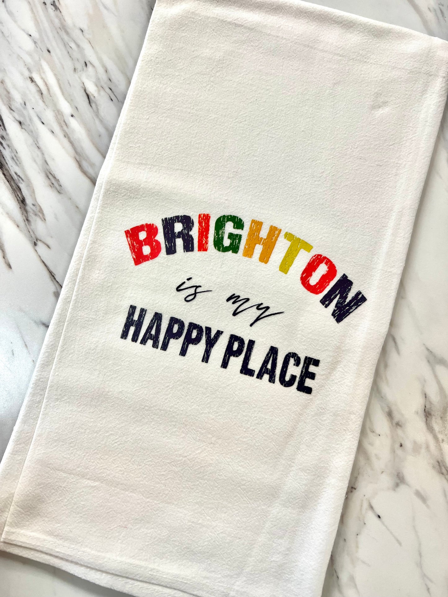 Brighton Happy Tea Towel
