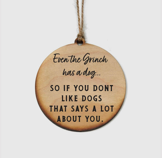 Grinch Dog Ornaments