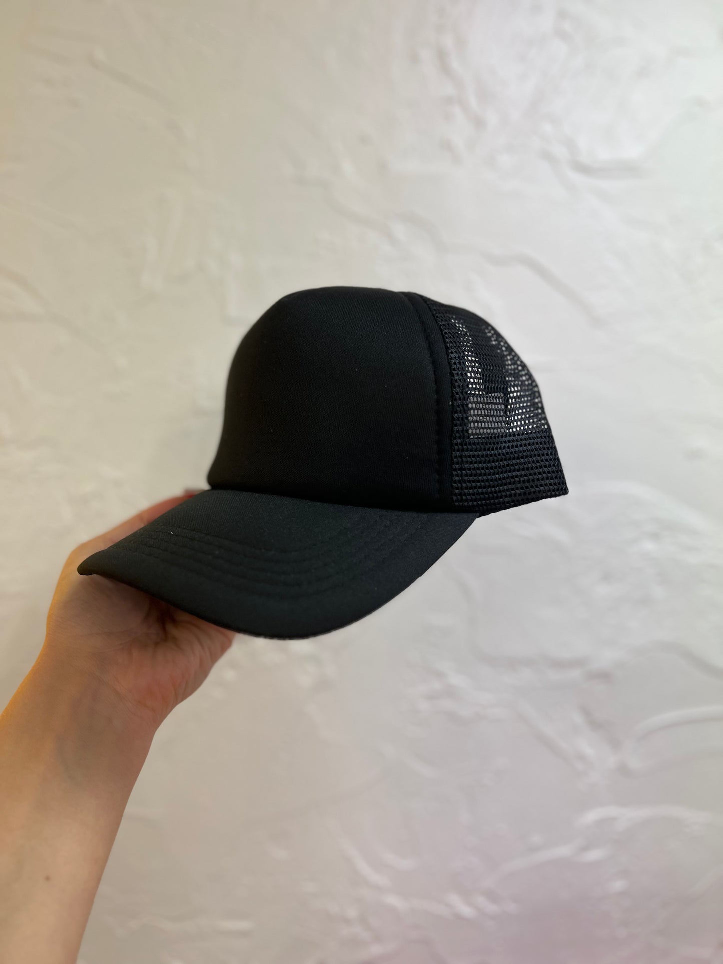 Black Trucker Toddler Hat