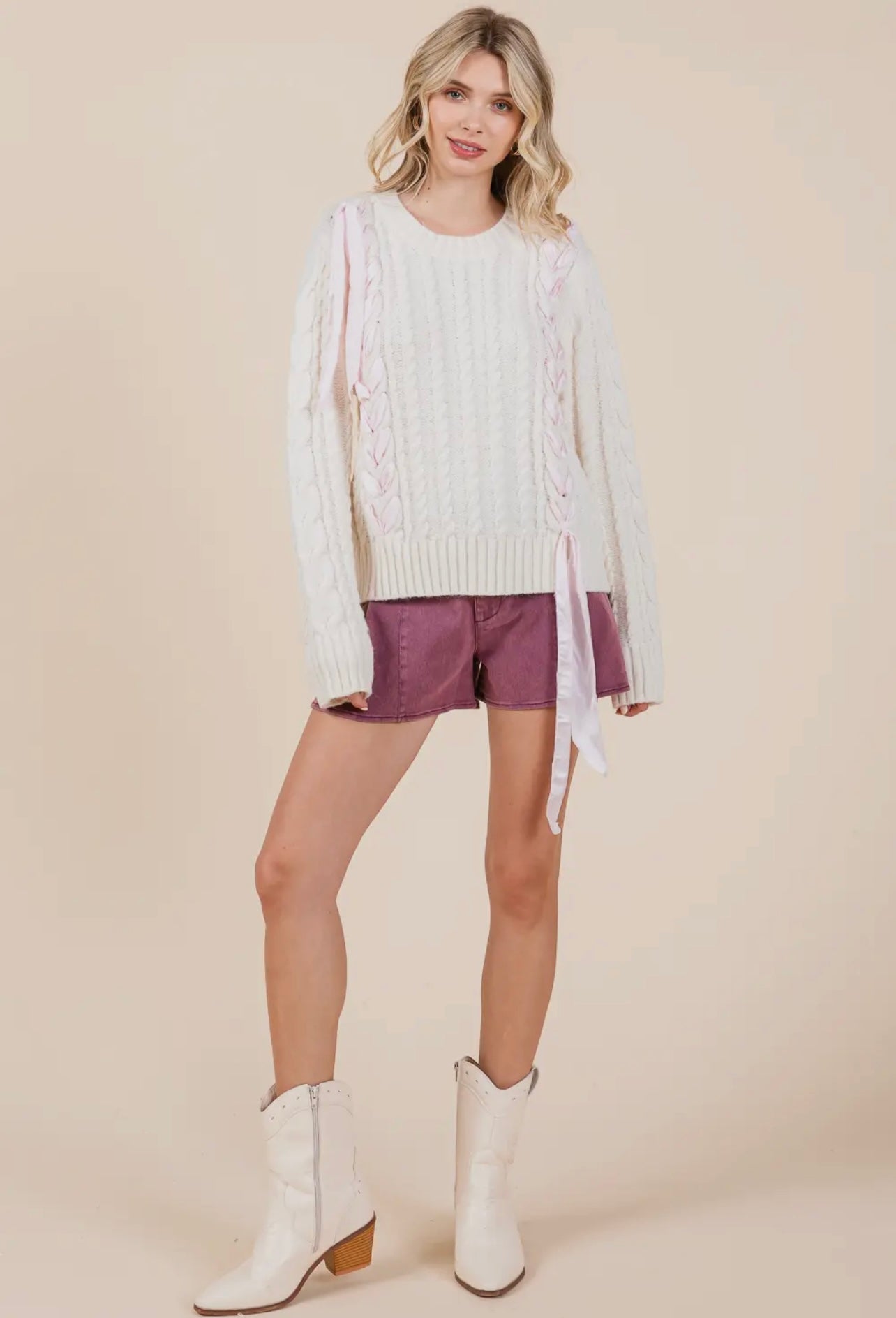 Pink Ribbon Sweater