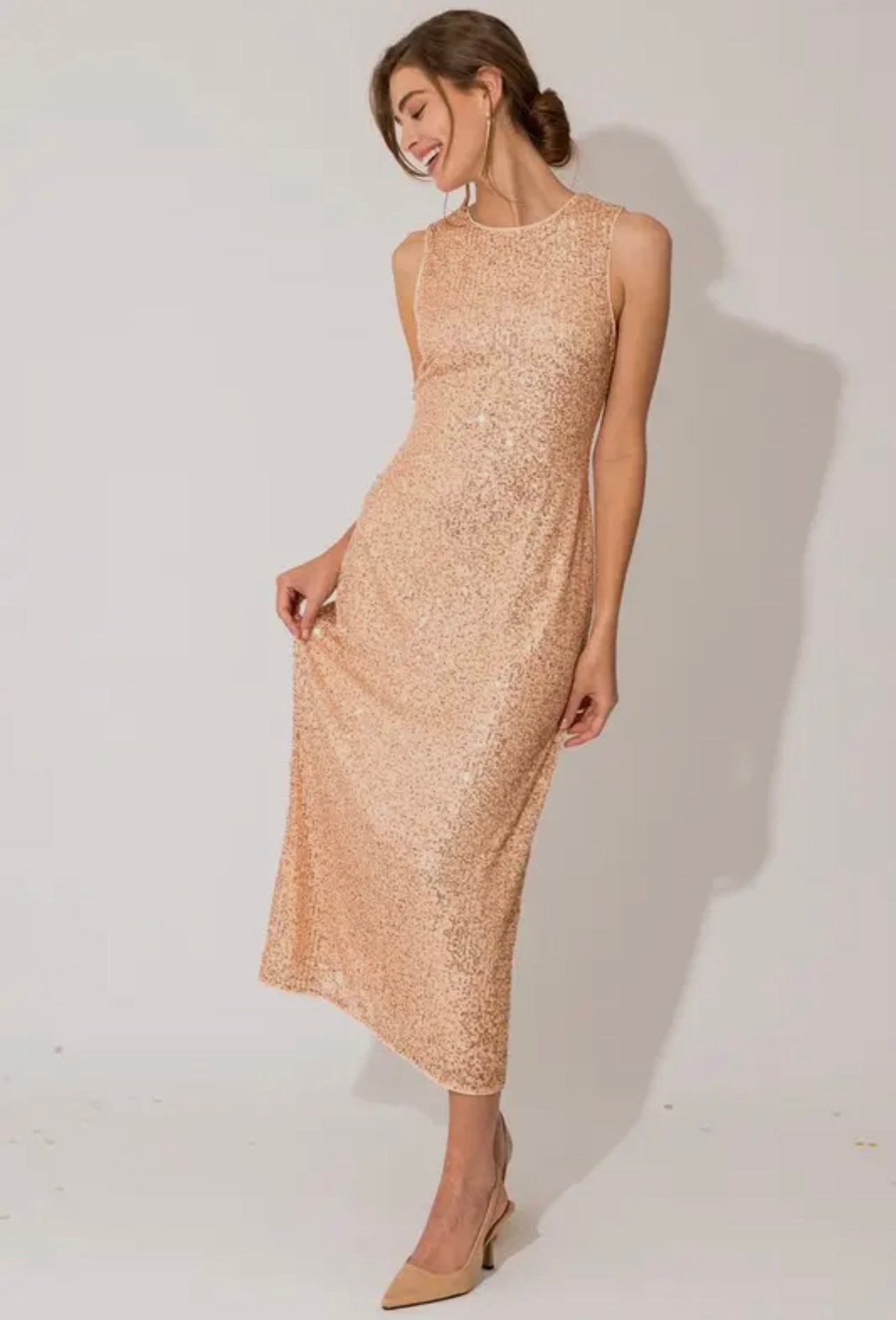 Bronze Sequin Dress