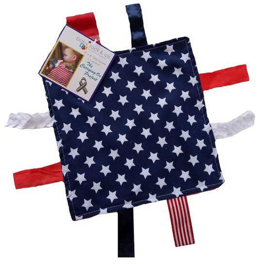 USA Flag Stroller Tag
