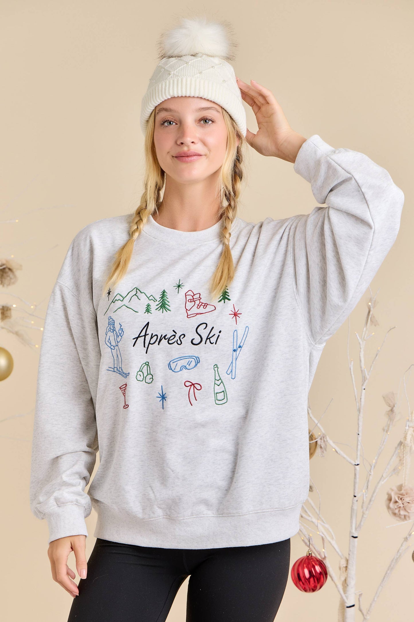 Après Ski Embroidered Sweatshirt
