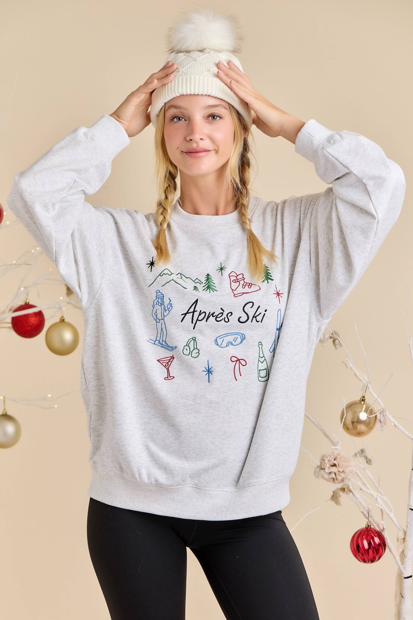 Après Ski Embroidered Sweatshirt