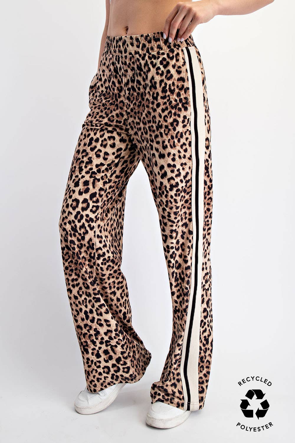 Animal Print Track Pants
