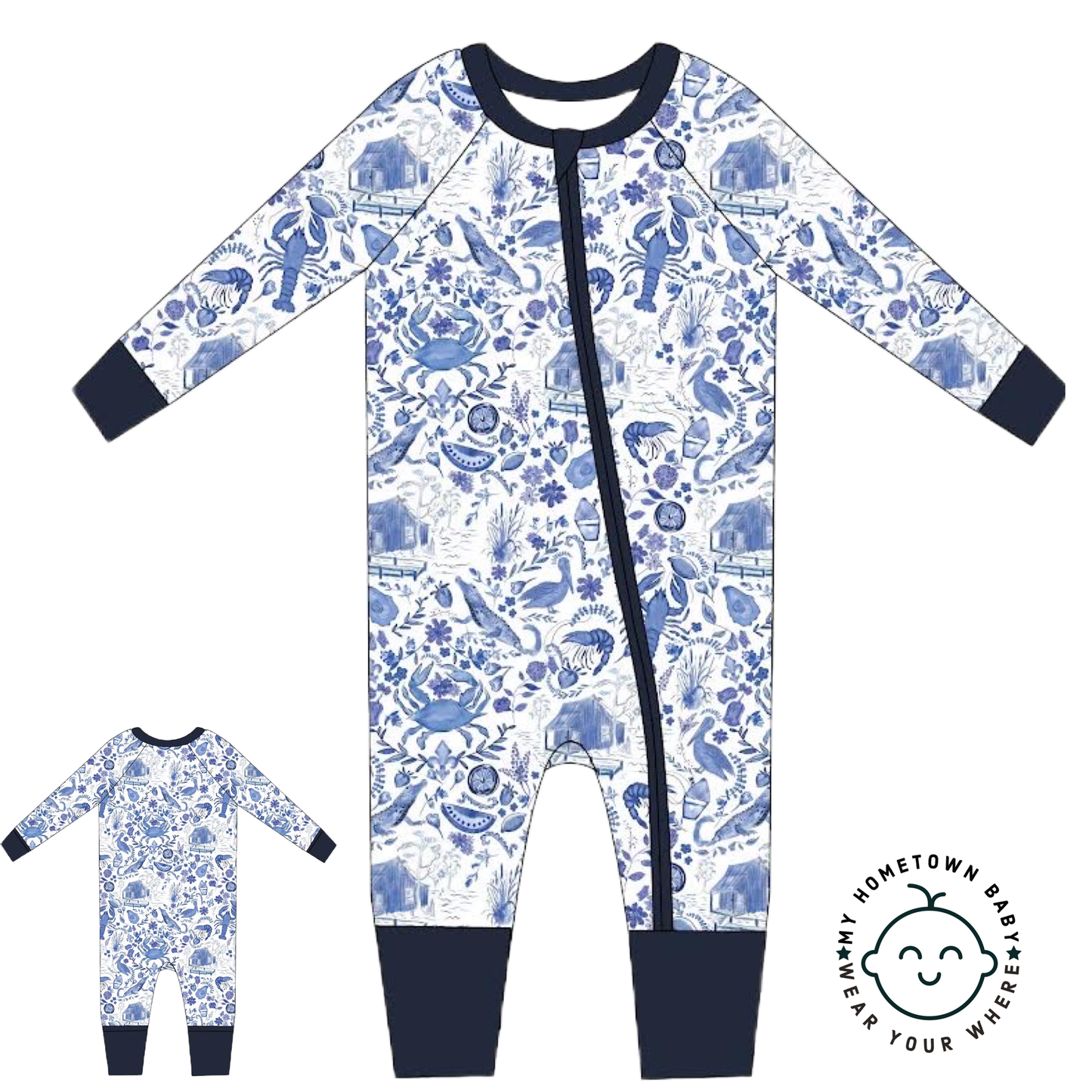 Southern Blues Onesie