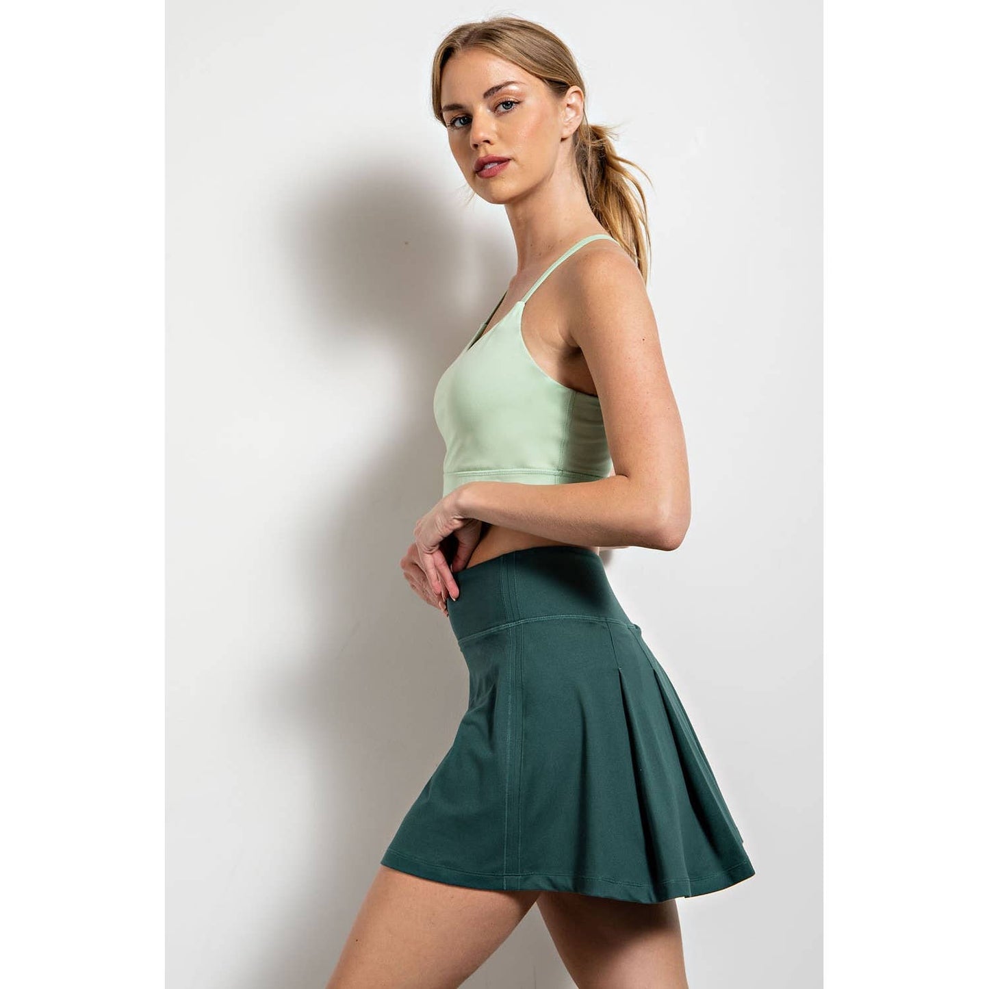 Back Pleat Skort