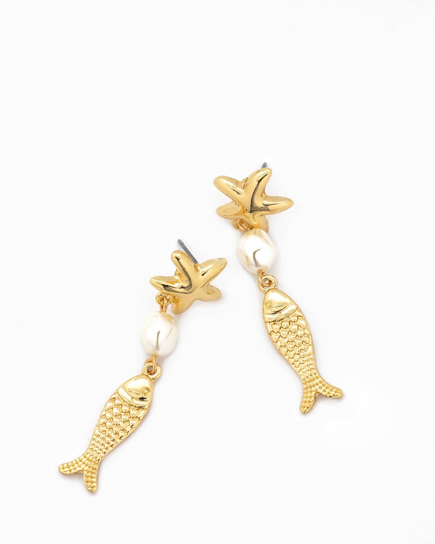 Sealife Pearl Drop Earrings