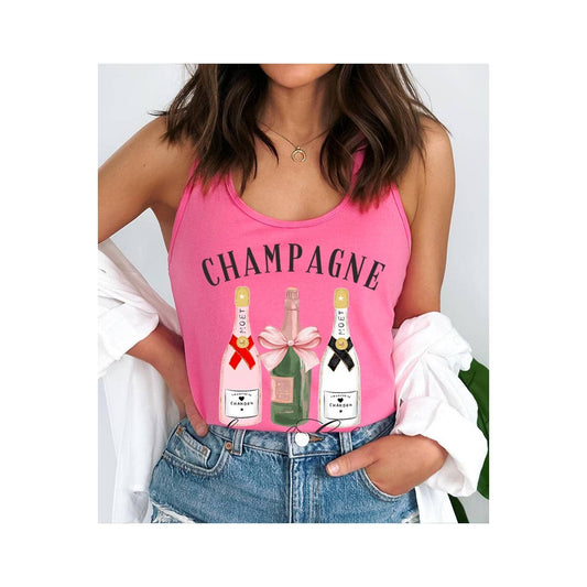 Pink Champagne Social Tank Top