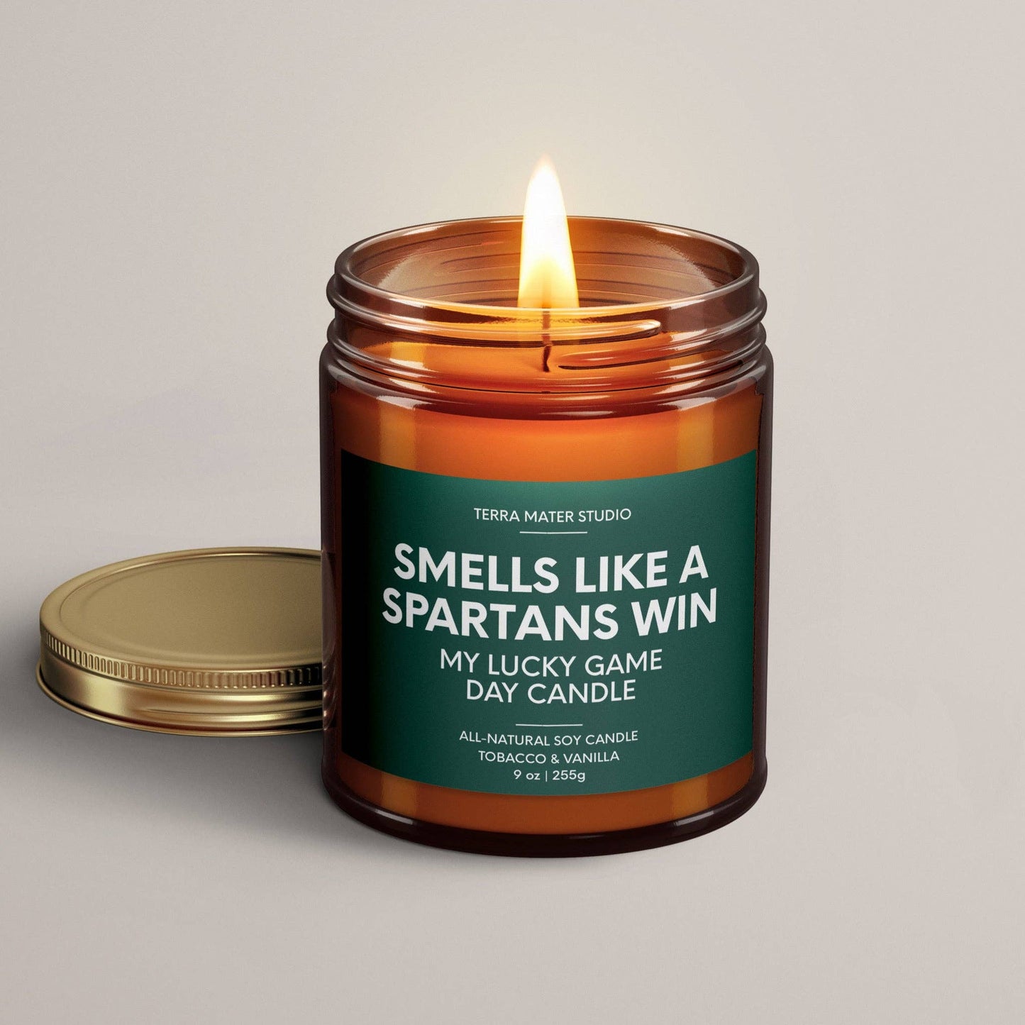 A Spartans Win Candle