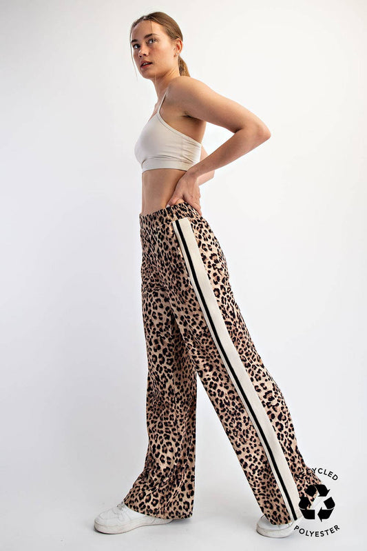 Animal Print Track Pants