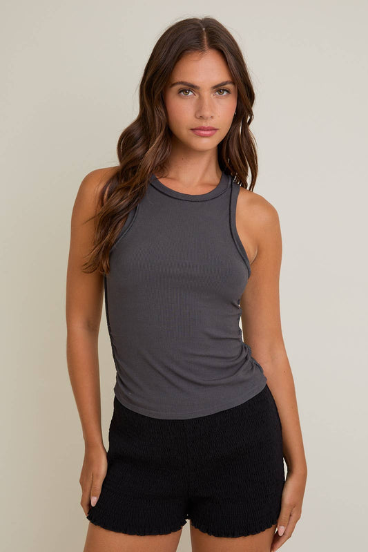 Inside Out Ribbed Tank