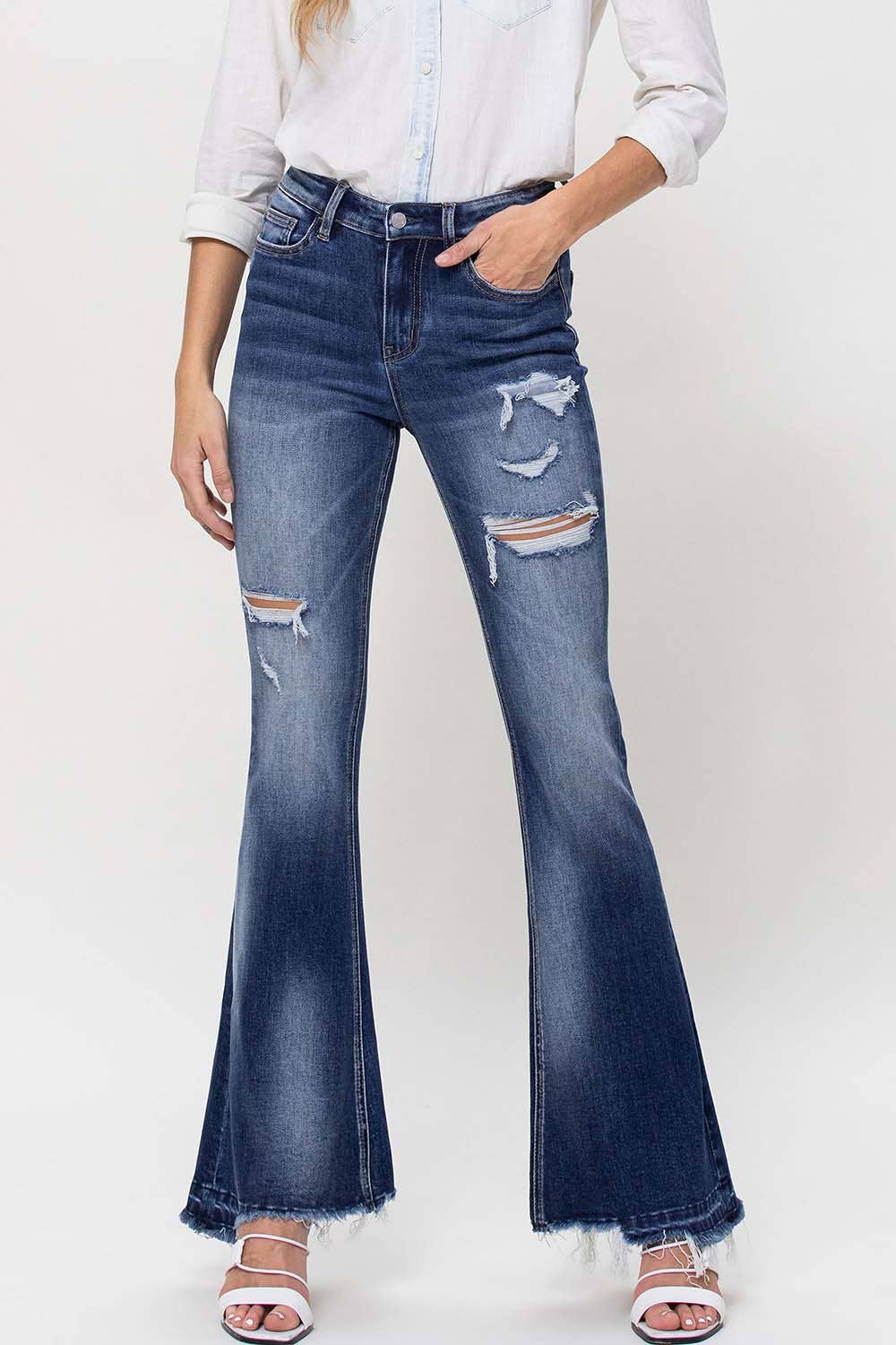 Bella Dark Flare Jeans