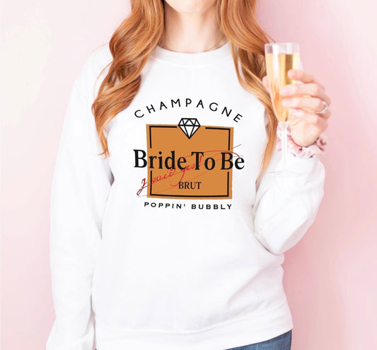 Champagne Label Bride Crewneck