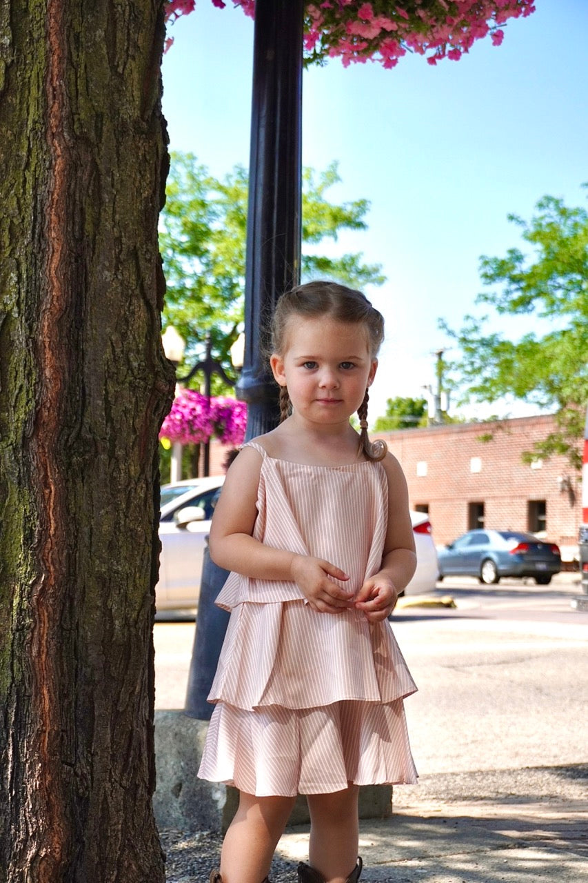 Toddler Layered Pink Dress
