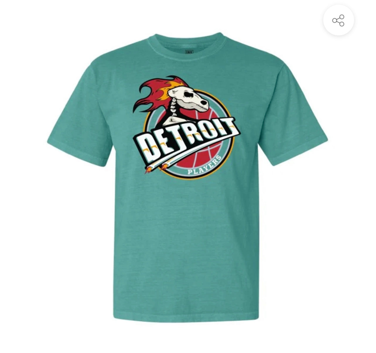 Teal Detroit Pistons Tshirt