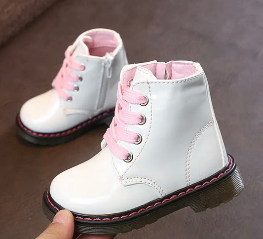 Toddler White Boots