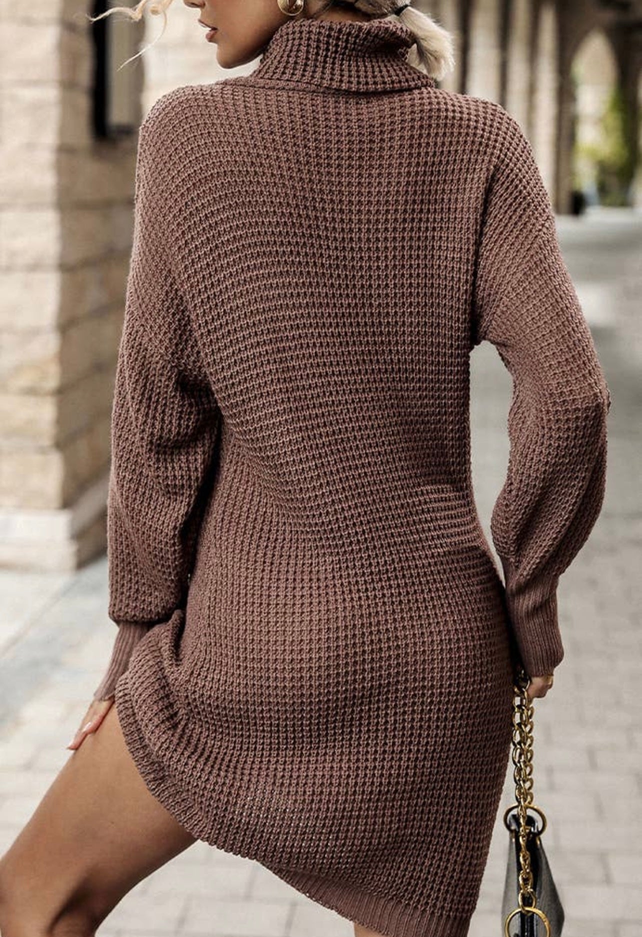 Brown Sweater Dress