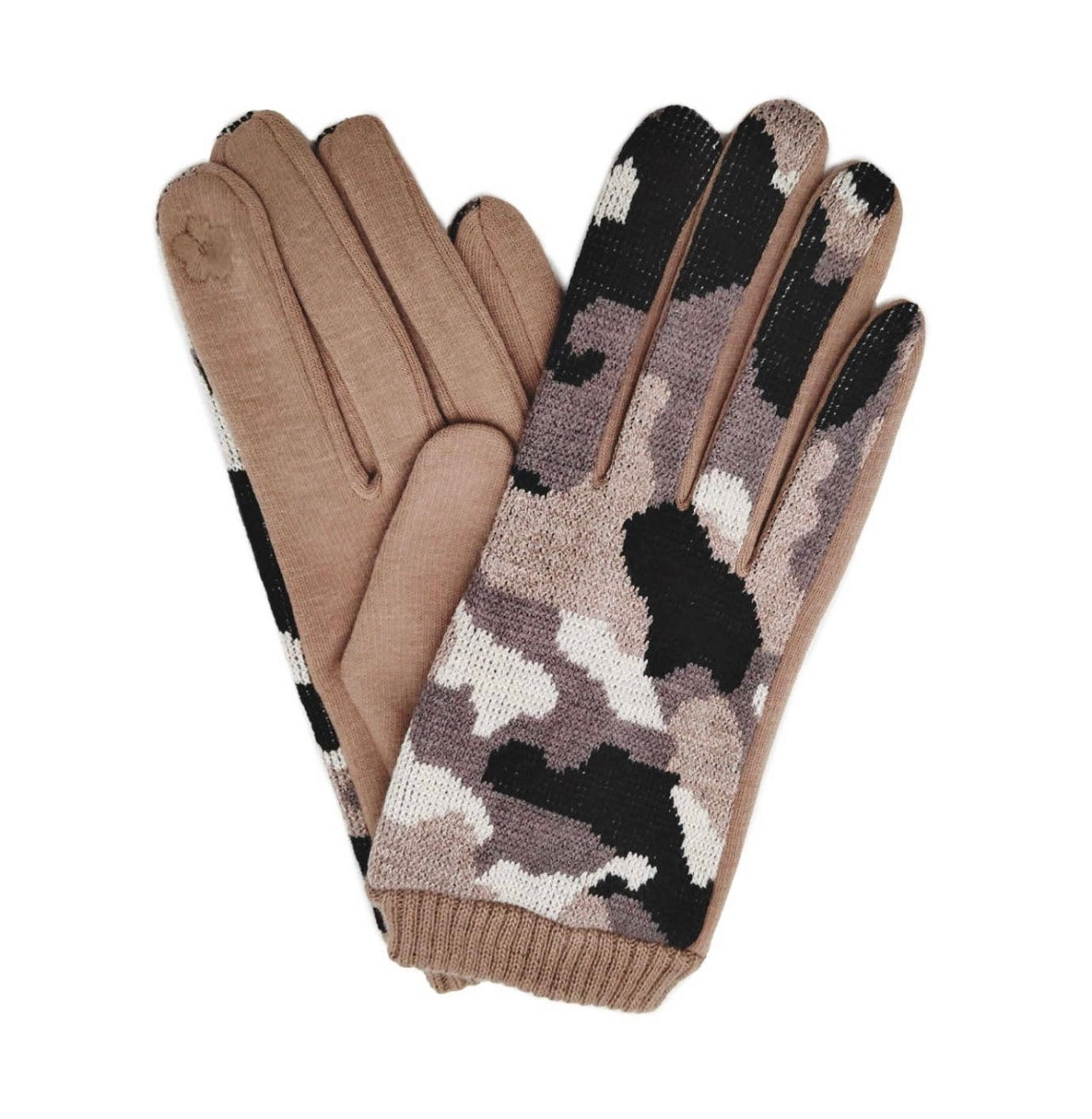 Tan Camo Gloves