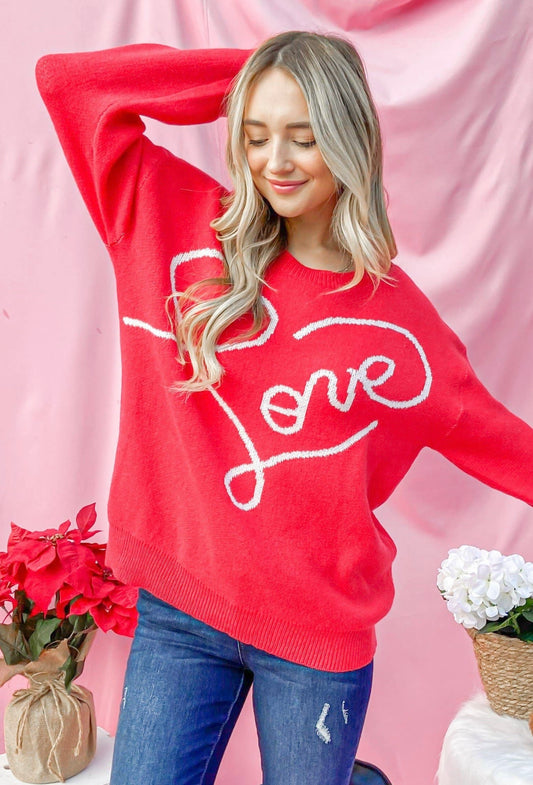 Red Love Sweater