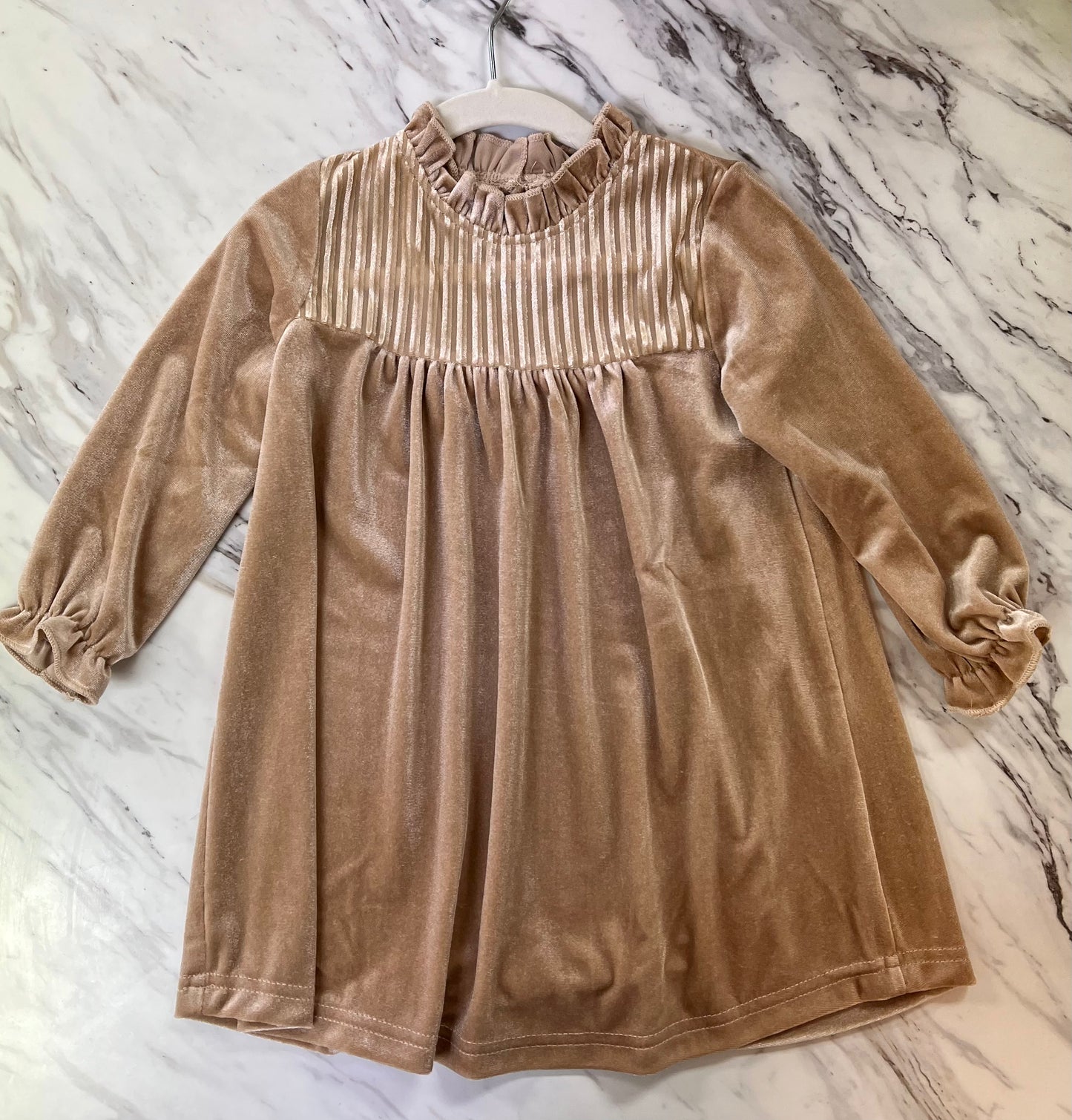 Gold Velour Dress